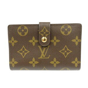 Louis Vuitton Portefeuille Wallet Viennois canvas brown clasp bi fold long
